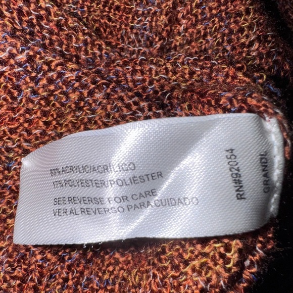 Carolyn Taylor Multicolor V-neck 3 button Sweater. Size PL. GUC - Picture 6 of 11